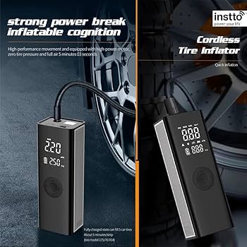 ★タイヤポンプ 車 150PSI タイヤインフレータ エアコンプレッサー 空気圧 Amazon.co.jp: Instto ポータブル空気ポンプ 150PSI エア